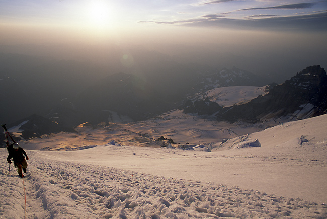 Climbing Emmons Glacier