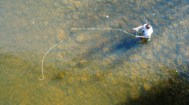 Trout fishing in the Androscoggin River