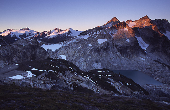 Sunrise at high pass
