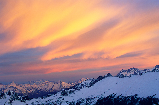 Sunrise on the North Cascades