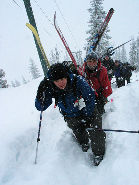 Hiking the ridge, Bridger Bowl, MT