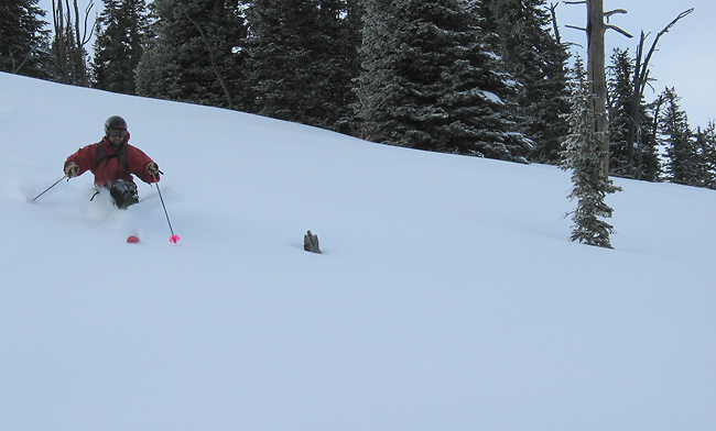 Skiing near Bozeman, MT