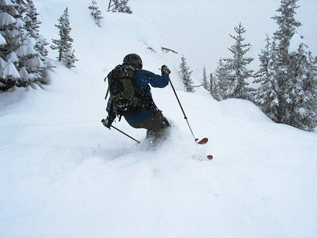 Skiing at Bridger Bowl, MT
